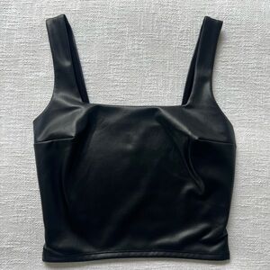 Express Women’s Faux Leather Top